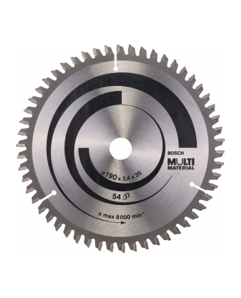 bosch powertools Bosch circular saw blade Multi Material, 190mm, 54Z (bore 20mm, for hand-held circular saws)