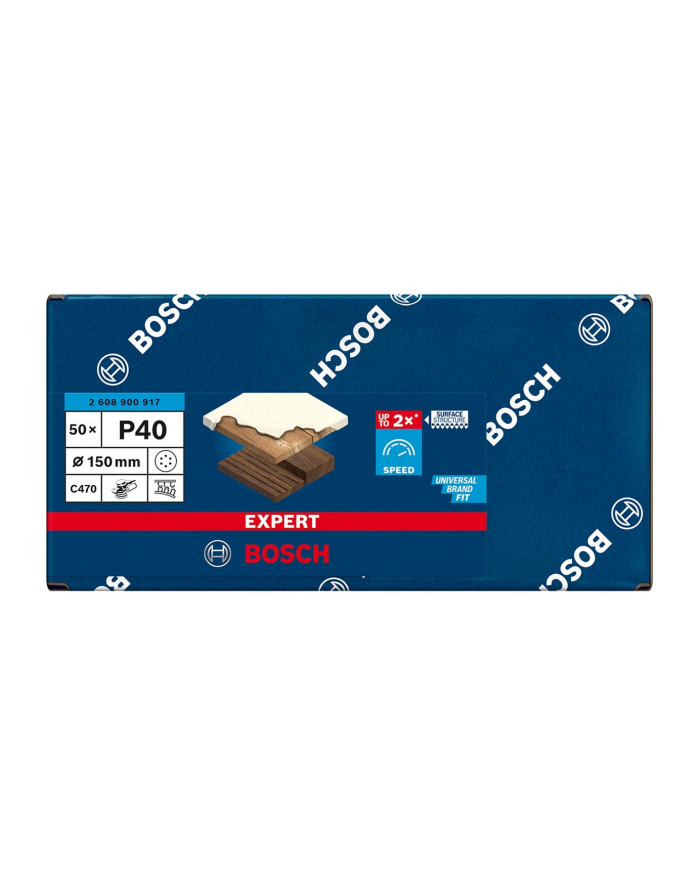 bosch powertools Bosch Expert C470 sanding sheet, 150mm, K40 (50 pieces, for eccentric sanders) główny