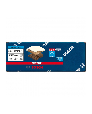 bosch powertools Bosch Expert C470 sanding sheet, 150mm, K220 multi-hole (50 pieces, for eccentric sanders)