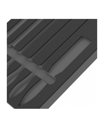 Wera 9883 foam insert for PFERD files set 1, empty (Kolor: CZARNY/grey, for Tool Rebel workshop trolley)