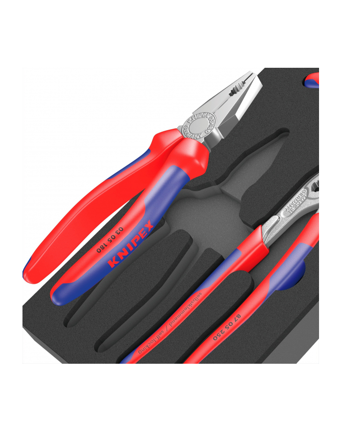 Wera 9780 foam insert KNIPEX pliers set 1, 3 pieces (Kolor: CZARNY/gray, in foam insert for workshop trolley) główny