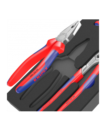 Wera 9780 foam insert KNIPEX pliers set 1, 3 pieces (Kolor: CZARNY/gray, in foam insert for workshop trolley)