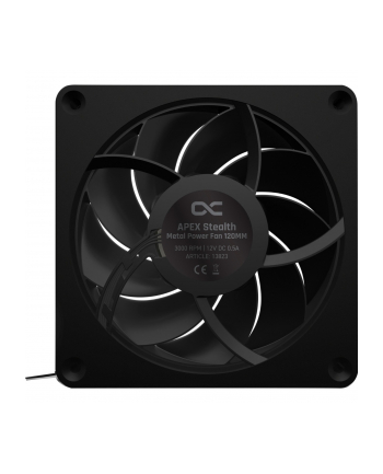 Alphacool Apex Stealth Metal Power 120mm fan 3000rpm, case fan (Kolor: CZARNY)