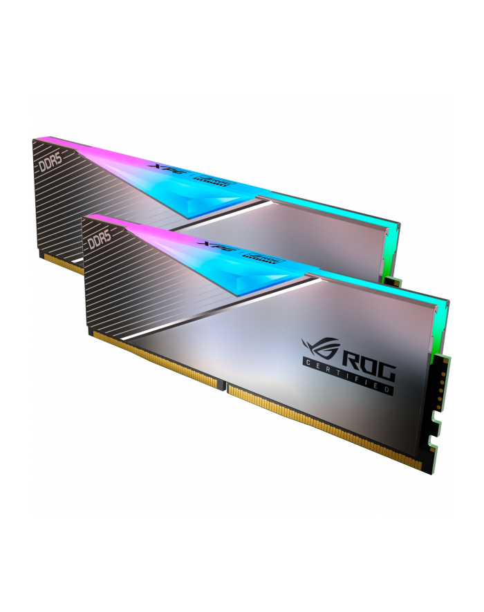ADATA DDR5 - 32GB - 6600 - CL - 32 (2x 16 GB) dual kit, RAM (silver, AX5U6600C3216G-DCLARROG, Lancer RGB, INTEL XMP, ROG certified) główny