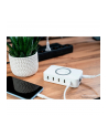 Good Connections USB desktop charging station 60 watts, 5-port (Kolor: BIAŁY, 10W Qi wireless charging, USB-A, USB-C) - nr 6