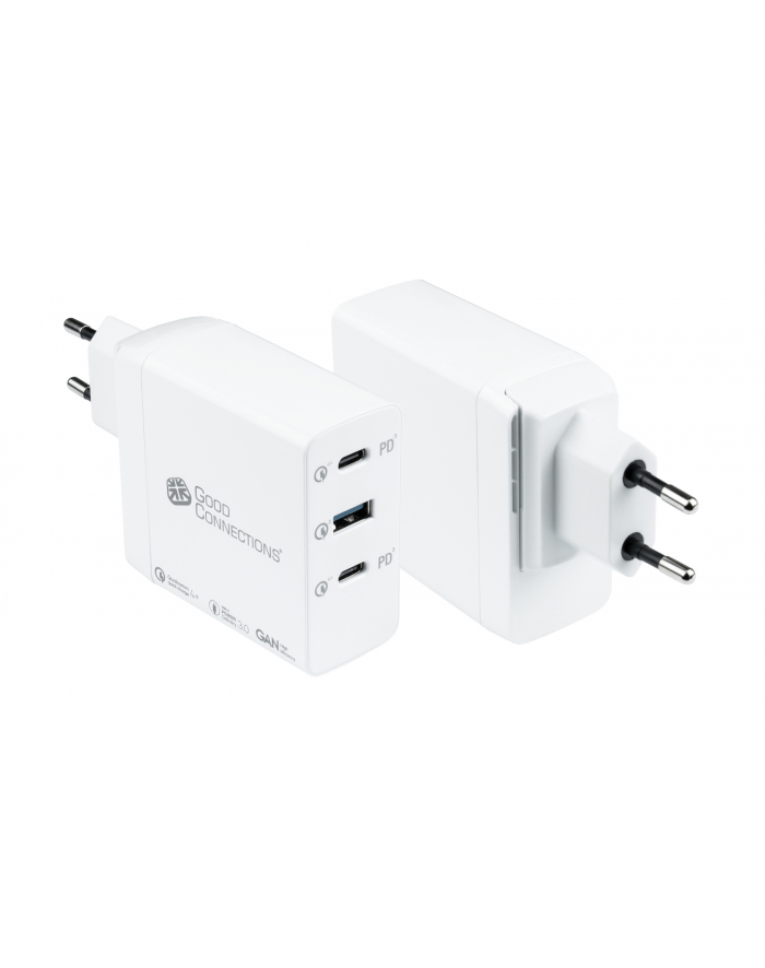 Good Connections USB quick charger 100 Watt, 3-Port (Kolor: BIAŁY, GaN technology, PD 3.0, QC 4+) główny