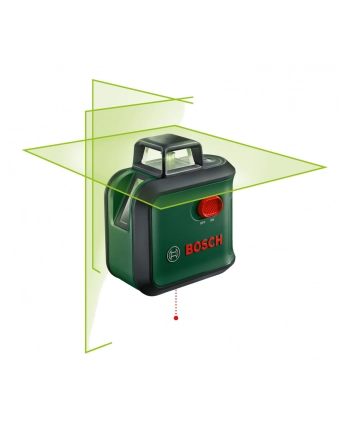 bosch powertools Bosch cross line laser AdvancedLevel 360 set (green/Kolor: CZARNY, green laser lines, range 24 meters) nr 2