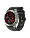 Smartwatch sportowy Manta Activ X GPS srebrny + pomarańczowy pasek - nr 1