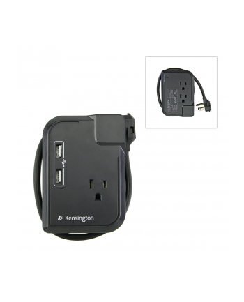 Listwa Travel Portable Outlet with USB and Surge Protection