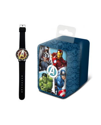 Zegarek analogowy w metalowym opakowaniu Avengers MV15786 Kids Euroswan