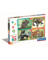 Clementoni Puzzle 4w1 Zwierzęce dzieciaki przytulaki 21532 - nr 2