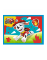 Puzzle 4w1 Biegnące Pieski. Psi Patrol PAW PATROL 34628 TREFL - nr 4