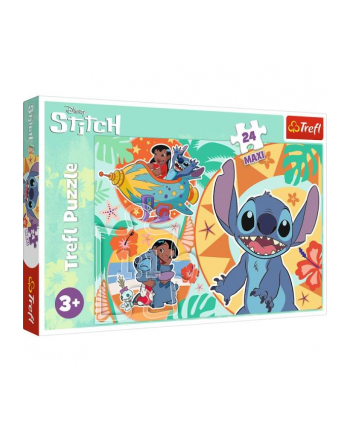 Puzzle 24el Maxi Wesoły dzień Lilo'amp;Stitch 14365 TREFL