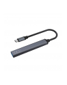 savio Hub 4 porty USB-A - 3 x USB-A 2.0, 1 x USB-A 3.0, 5 Gbps, Aluminium, AK-70 - nr 12