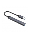 savio Hub 4 porty USB-A - 3 x USB-A 2.0, 1 x USB-A 3.0, 5 Gbps, Aluminium, AK-70 - nr 19