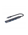 savio Hub 4 porty USB-C - 3 x USB-A 2.0, 1 x USB-A 3.1 3.1 GEN 1, 5 Gbps, AK-71 - nr 4