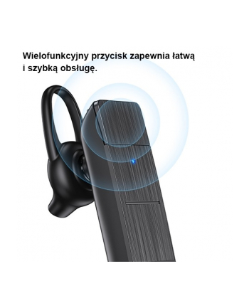 usams Słuchawka Bluetooth 5.0 BT2 mono Czarna