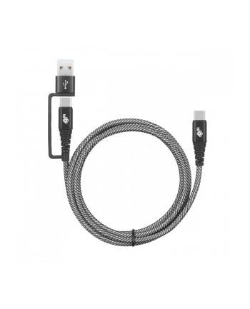 tb Kabel 2w1: USB C - USB C z nakładką USB A, 1.2 m