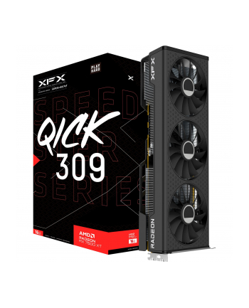 XFX Radeon RX 7600 XT SPEEDSTER QICK309 BLACK Gaming, graphics card (RDNA 3, GDDR6, 3x DisplayPort, 1x HDMI 2.1)