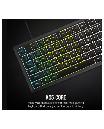 corsair Klawiatura mechaniczna K55 Core RGB Black nr 1