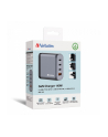 Verbatim GaN charger 200W, 1x USB-A, 3x USB-C (grey, PD 3.0, QC 3.0) - nr 18