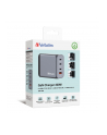 Verbatim GaN charger 200W, 1x USB-A, 3x USB-C (grey, PD 3.0, QC 3.0) - nr 36