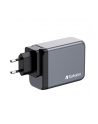 Verbatim GaN charger 200W, 1x USB-A, 3x USB-C (grey, PD 3.0, QC 3.0) - nr 44