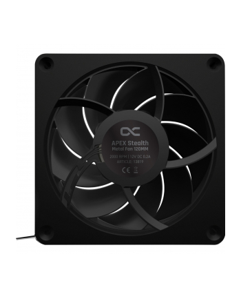 Alphacool Apex Stealth Metal 120mm fan 2000rpm, case fan (Kolor: CZARNY)