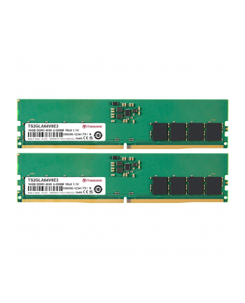 Transcend DDR5 - 32GB - 4800 - CL - 40 - Single RAM (green, TS4GLA64V8E)