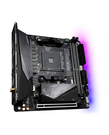 gigabyte Płyta główna B550I AORUS PRO AX AM4 2DDR4 HDMI/DP mITX