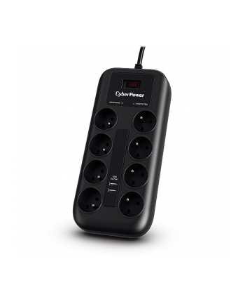 cyberpower Listwa przepięciowa P0820SUF0-FR 8xFR/2xUSB