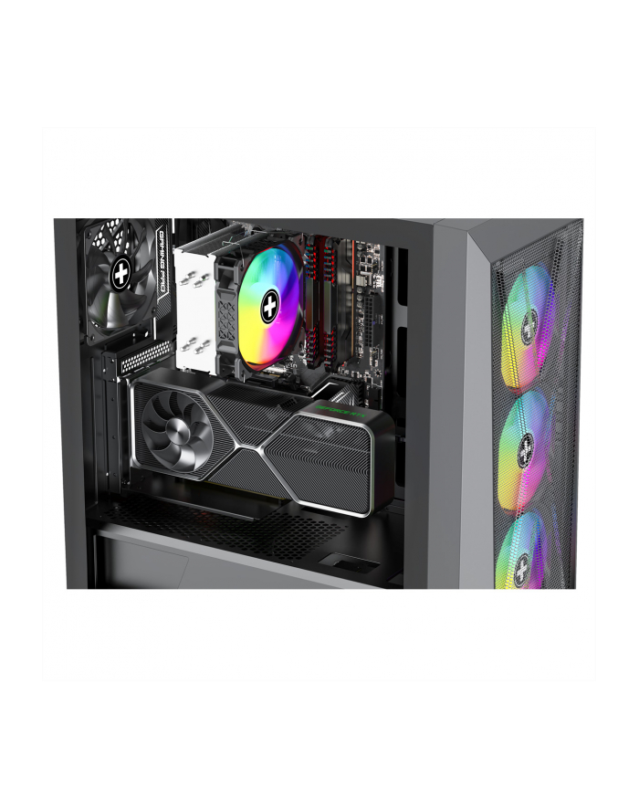 Xilence PCIe 4.0 Riser Cable Set XZ107, Extension Cable (Kolor: CZARNY, for Xilence X Case X912.ARGB Gaming Case) główny