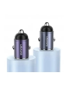 usams Ładowarka samochodowa 30W 1xUSB+1xUSB-C C38 Fast Charge Stalowa - nr 6