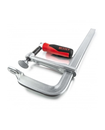 BESSEY original all-steel screw clamp GZ40-12KG (silver/red, 400/120, with folding handle) nr 2