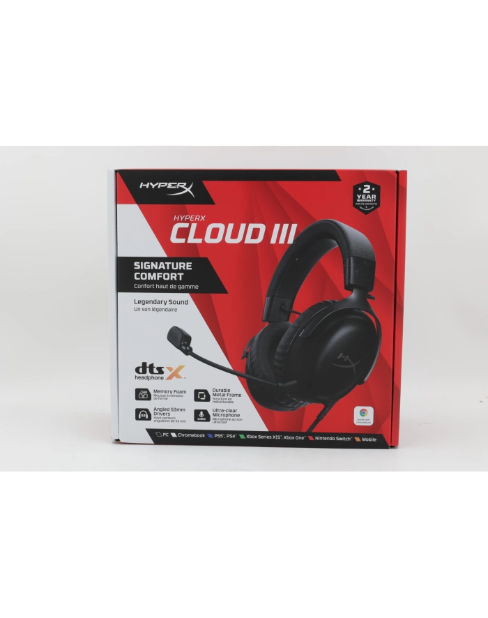 HyperX Cloud III, gaming headset (Kolor: CZARNY, USB) główny