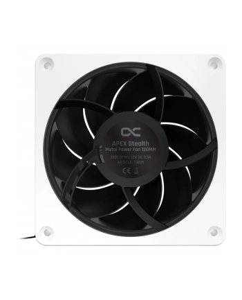 Alphacool Apex Stealth Metal Power 120mm fan 3000rpm, case fan (Kolor: BIAŁY/Kolor: CZARNY) nr 1