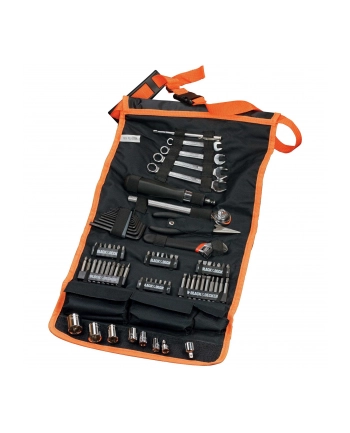 BLACK+D-ECKER Mechanic Set with Roll Bag 76 Piece Tool Set (Black/Orange) nr 2