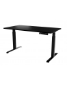 cama meble Biurko z elektryczną regulacją wysokości MOON LONG 150x80x72-120 czarny - nr 4