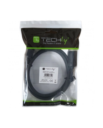 TECHLY DisplayPort 2.1 Audio/Video Cable M/M 4K 1m Black nr 1