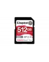 KINGSTON 512GB Canvas React Plus SDXC UHS-II 280R/150W U3 V60 for Full HD/4K - nr 20