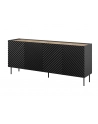 cama meble Komoda 4D2SZ ONDA 200x45x85 czarny - nr 7