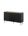 cama meble Komoda 3D2SZ ONDA 150x45x85 czarny - nr 5