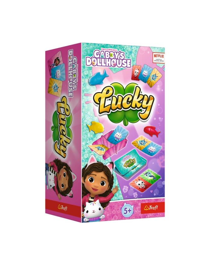 Lucky Koci Domek Gabi. Gabby's Dollhouse gra planszowa 02592 Trefl główny