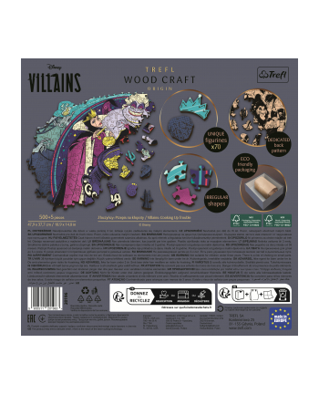 Puzzle 500+5el drewniane konturowe - Złoczyńcy: Przepis na kłopoty 20196 Trefl nr 2