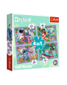 Puzzle 4w1 Szalony dzień Lilo 'amp; Stitch. 34633 Trefl - nr 2