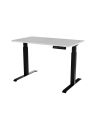 cama meble Biurko z elektryczną regulacją wysokości MOON 121x67x72-120 czarny/biały - nr 3