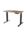 cama meble Biurko z elektryczną regulacją wysokości MOON 121x67x72-120 czarny/wotan - nr 1