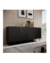 cama meble Komoda 4D2SZ ONDA 200x45x85 czarny - nr 3