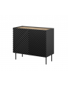 cama meble Komoda 2D ONDA 98x45x85 czarny - nr 5