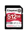 KINGSTON 512GB Canvas React Plus SDXC UHS-II 280R/150W U3 V60 for Full HD/4K - nr 24